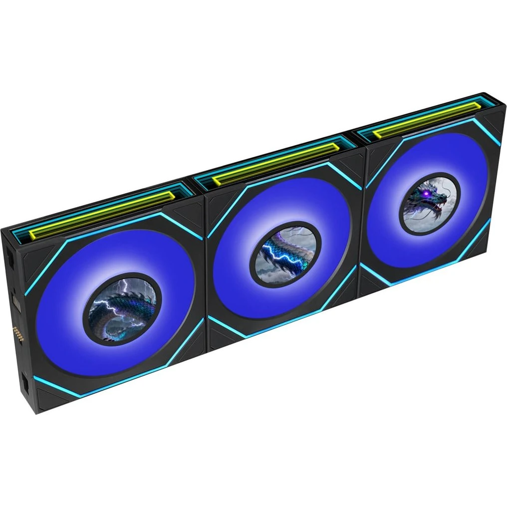 Ventilateur pour boîtier Lian Li UNI Fan SL Infinity LCD Flex 120 Black (3 pcs) - G9F.12SLIND1F3B.00