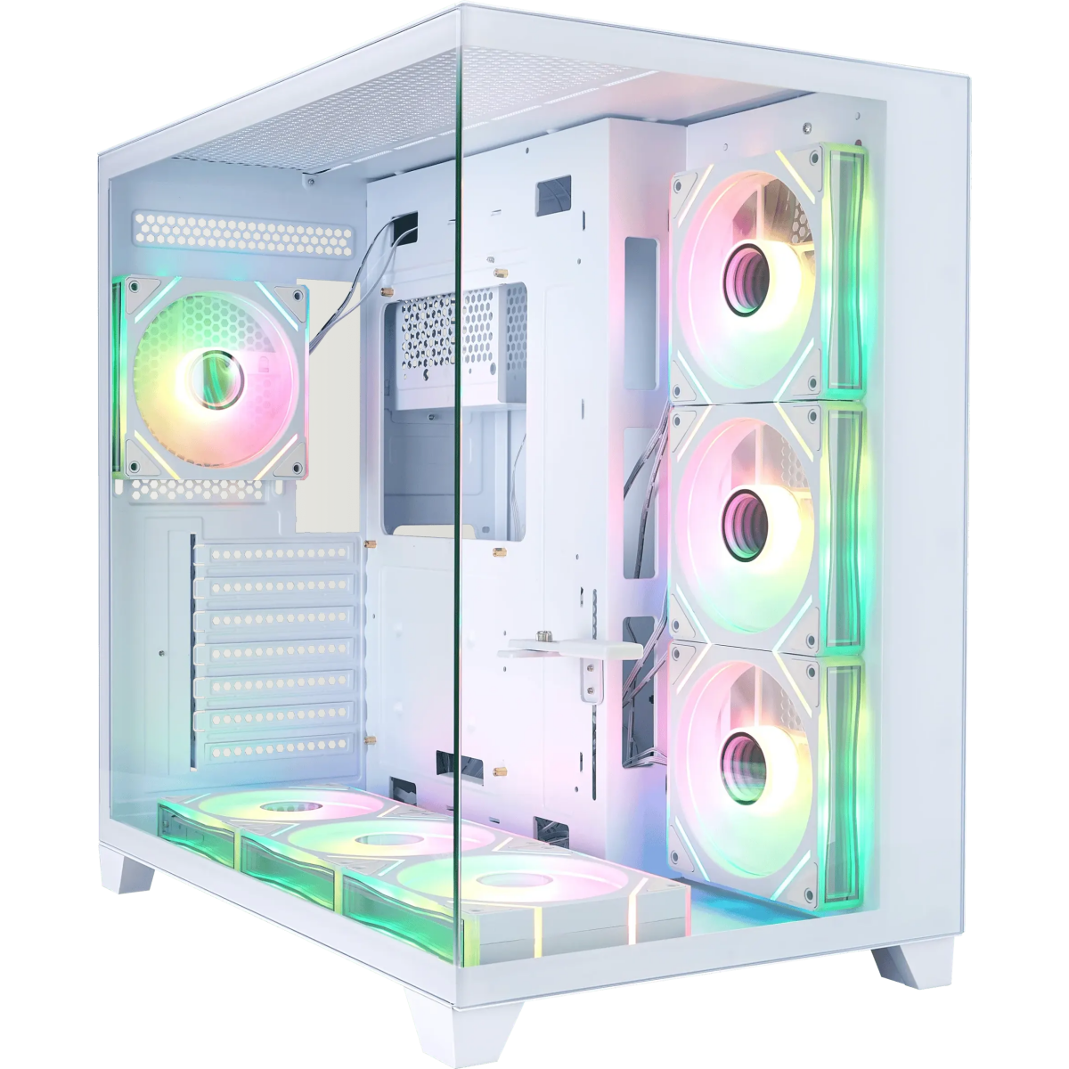 Boîtier 1STPLAYER MEGAVIEW MV8-TP ARGB White (MV8-TP-WH-3F7R-W-1F7-W)