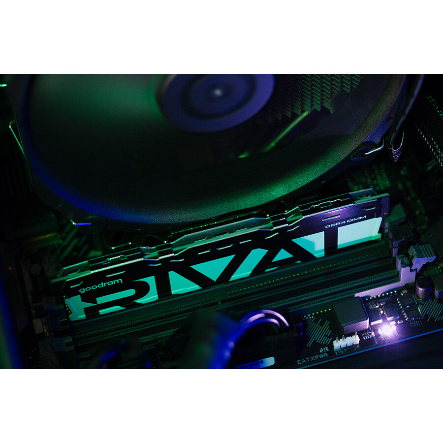 Mémoire vive 8GB DDR4 3200MHz GOODRAM RIVAL RADIANT GREEN (GGRGD4-32L16SA/8G) - photo 5