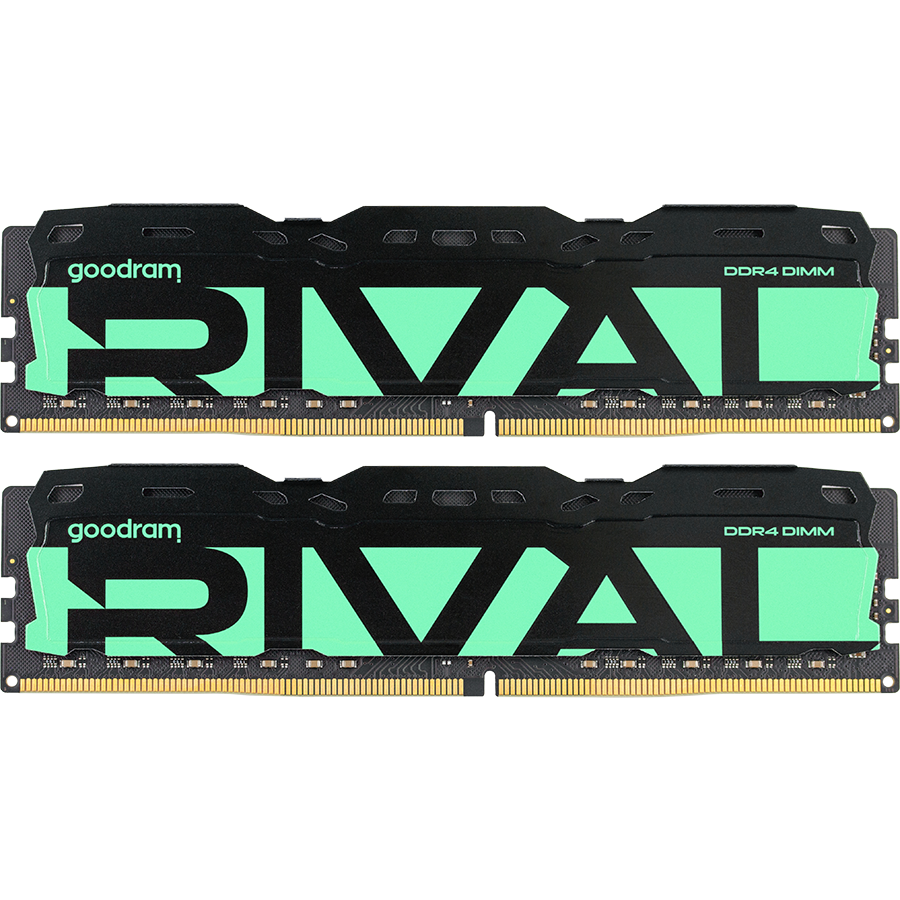Mémoire vive 32GB DDR4 3200MHz GOODRAM RIVAL RADIANT GREEN (GGRGD4-32L16A/32GDC) (2x16GB KIT)