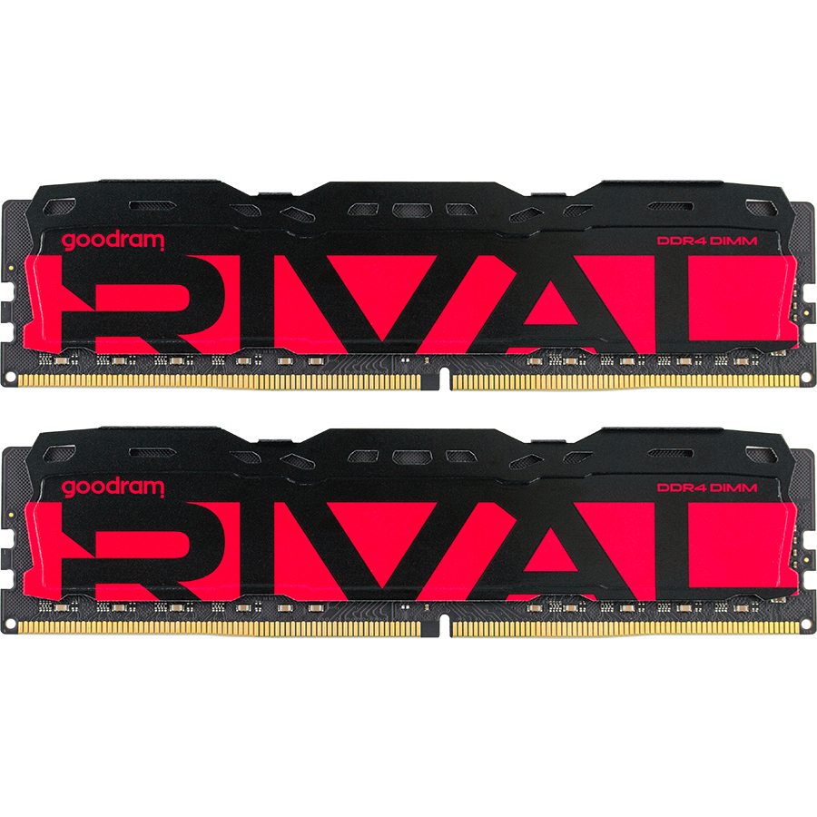 Mémoire vive 32GB DDR4 3200MHz GOODRAM RIVAL RADIANT RED (GGRRD4-32L16A/32GDC) (2x16GB KIT)