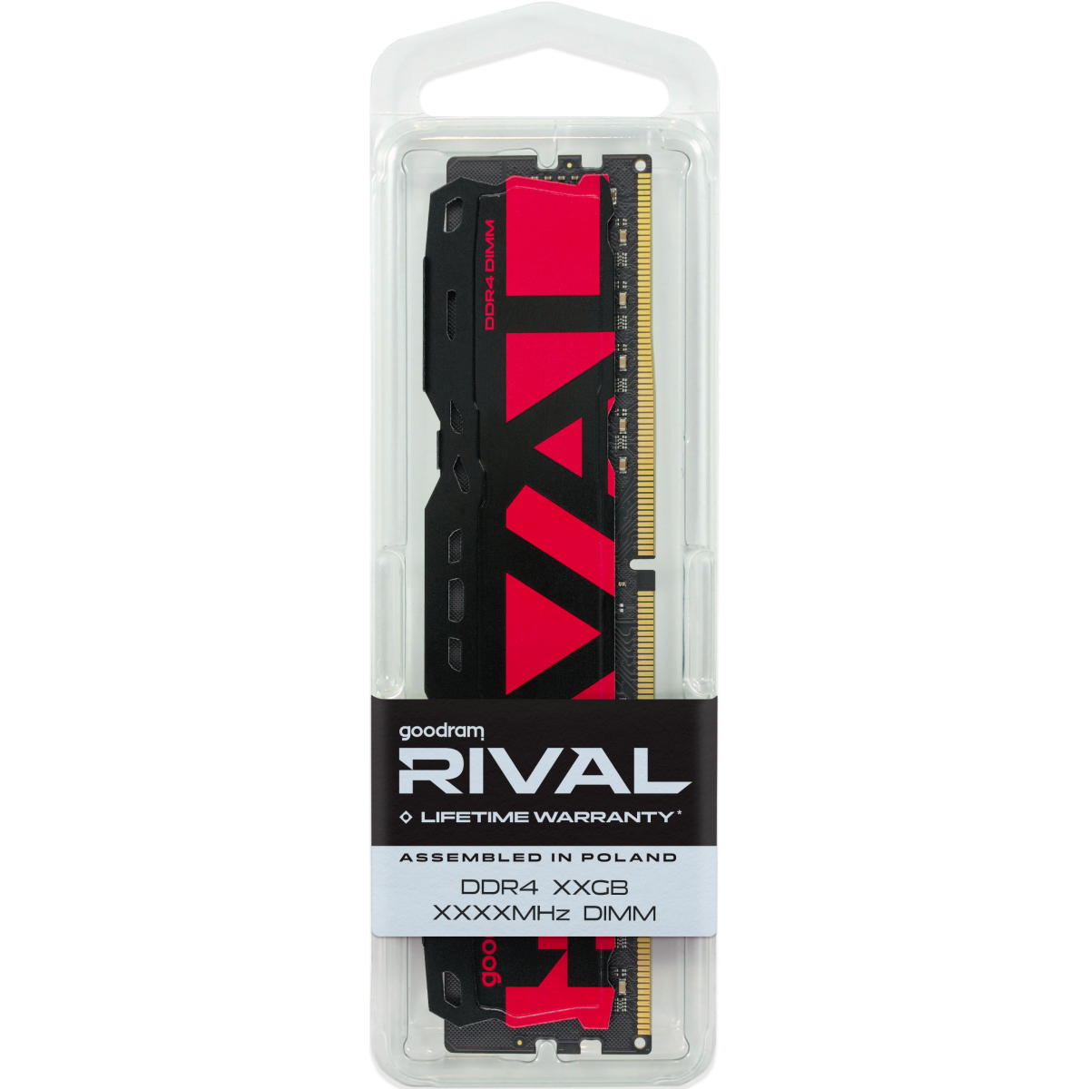 Mémoire vive 64GB DDR4 3200MHz GOODRAM RIVAL RADIANT RED (GGRRD4-32L18/64GDC) (2x32GB KIT) - photo 4