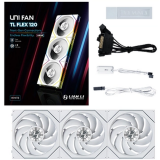 Ventilateur pour boîtier Lian Li UNI Fan TL Flex 120 White (3 pcs) (G9F.12TL1F3W.00)