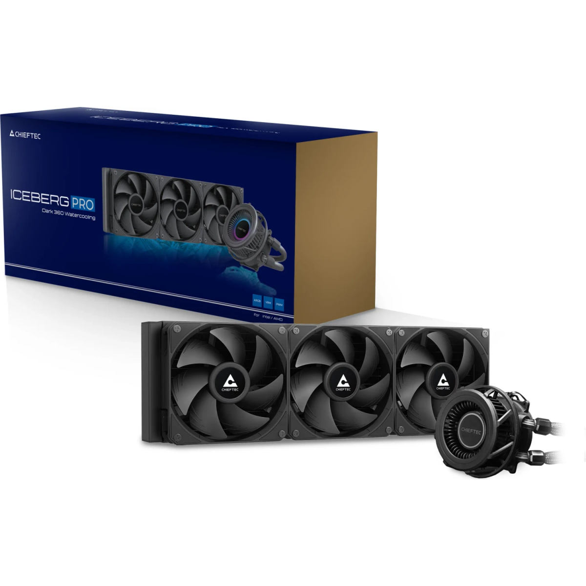 Système de refroidissement liquide Chieftec Iceberg PRO 360 Dark - CLC-360-VRM-BLK - photo 8