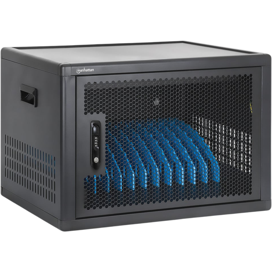 Armoire de charge pour ordinateurs portables Manhattan 12-Port USB-C Desktop Charging Cabinet 780 W - I-CABINET-12C65