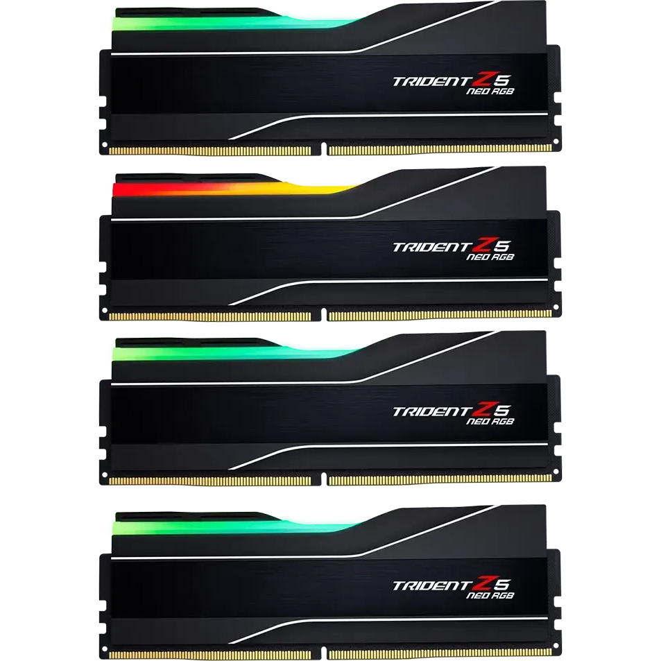 Mémoire vive 256GB DDR5 6000MHz G.Skill Trident Z5 Neo RGB (F5-6000J3244G64GX4-TZ5NR) (4x64GB KIT)