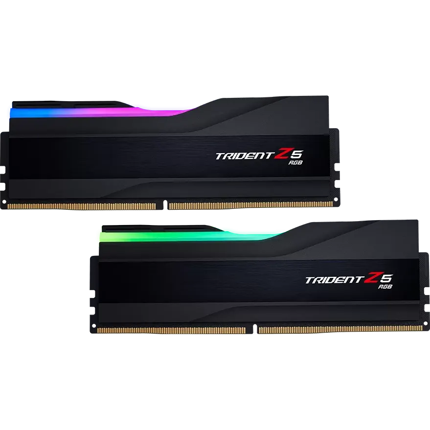 Mémoire vive 64GB DDR5 6800MHz G.Skill Trident Z5 RGB (F5-6800J3445G32GX2-TZ5RK) (2x32GB KIT)