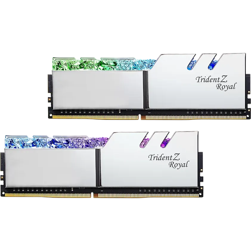 Mémoire vive 32GB DDR4 3600MHz G.Skill Trident Z Royal (F4-3600C18D-32GTRS) (2x16GB KIT)