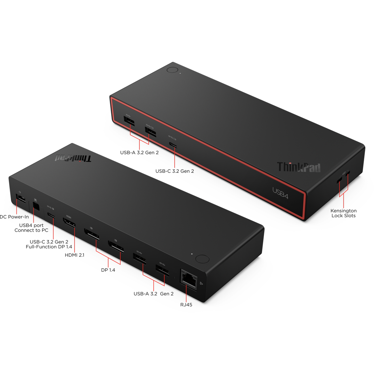 Station d'accueil Lenovo ThinkPad USB4 Dock 5000 135W - 40BF0135EU - photo 15