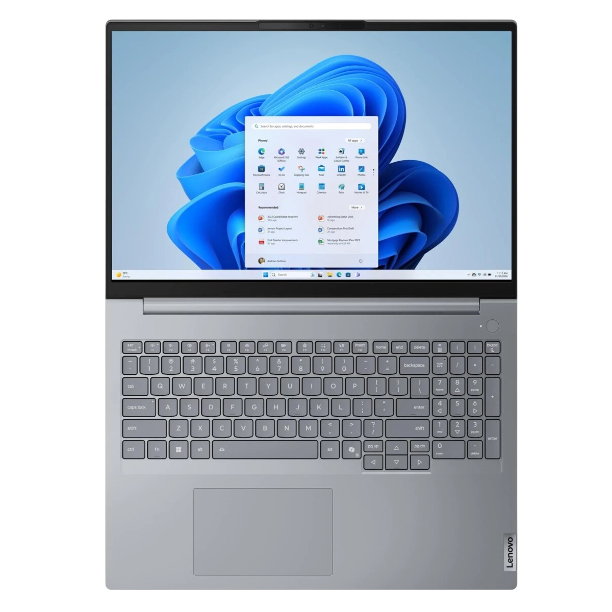 Ordinateur portable Lenovo ThinkBook 16 G8 IAL Arctic Grey (21SK00K6FR) - photo 5