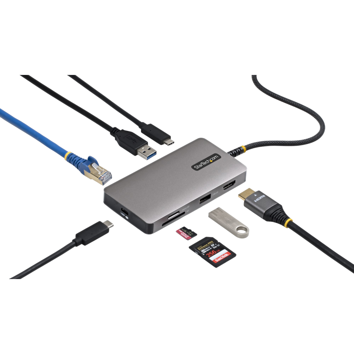 Station d'accueil StarTech USB-C Multiport Hub 4K - 305B-USBC-MULTIPORT - photo 2