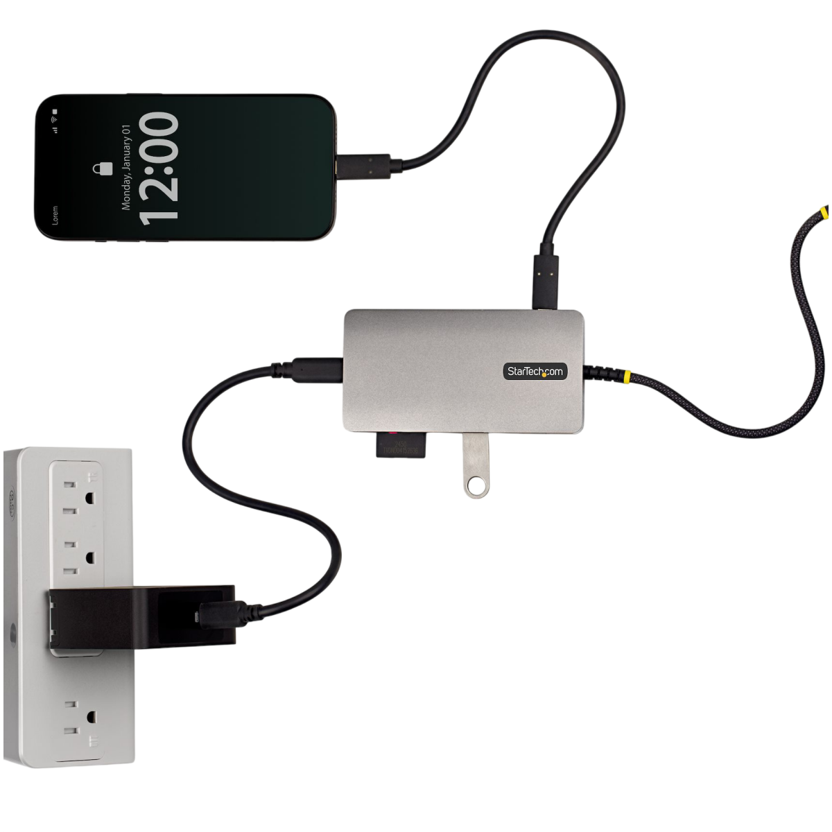 Station d'accueil StarTech USB-C Multiport Hub 4K - 305B-USBC-MULTIPORT - photo 4