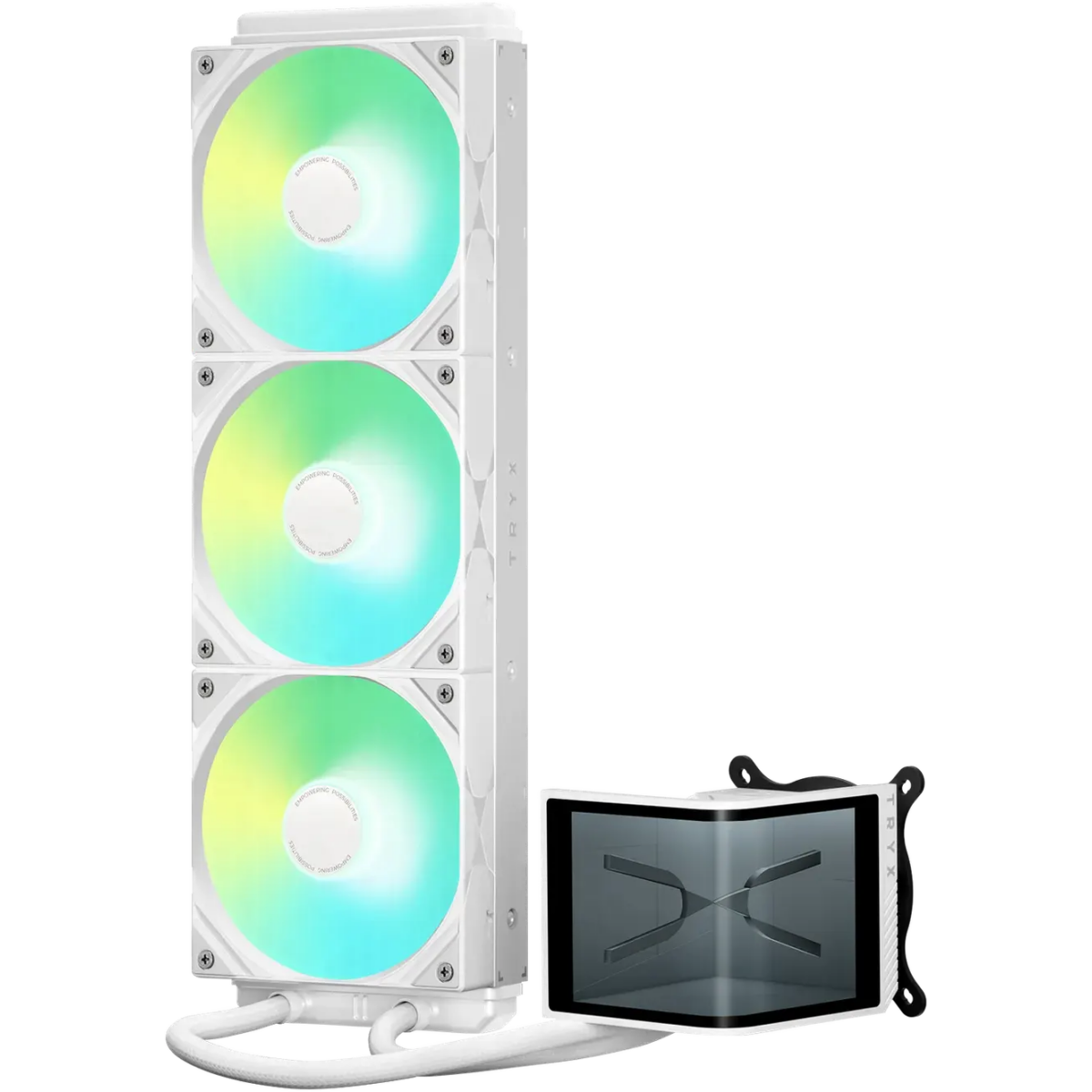 Liquid Cooling System TRYX Panorama SE 360 ARGB White - L-P360L-AM3M-G0W - photo 2