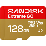 Carte mémoire 128GB MicroSD SanDisk Extreme GO (SDSQXGN-128G-GN6MN)