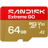 Carte mémoire 64GB MicroSD SanDisk Extreme GO (SDSQXGN-064G-GN6MN)