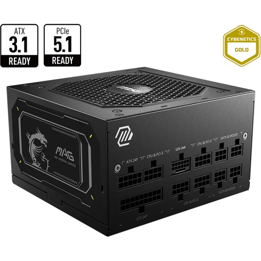 Power Supply 750W MSI MAG A750GL PCIE5 II - 306-7ZP8E11-CE0 - photo 4