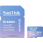 Carte mémoire 256GB MicroSD SanDisk Creator + SD adapter (SDSQXAV-256G-GN6MS)