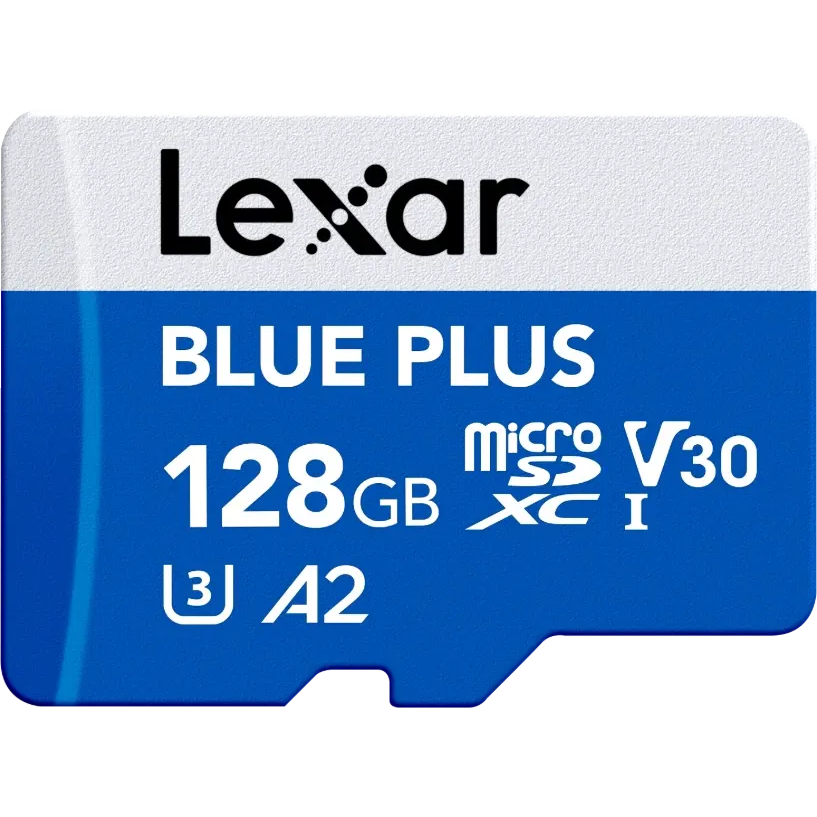 Carte mémoire 128GB MicroSD Lexar Blue Plus (LMSBLPL128G-BNANG)