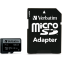 Carte mémoire 32GB MicroSD Verbatim Pro + SD adapter (47041)