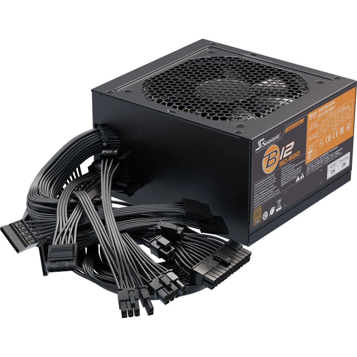 Alimentation électrique 650W Seasonic B12 BC-650 - B12-BC-650 - photo 3