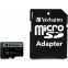 Carte mémoire 64GB MicroSD Verbatim Pro + SD adapter (47042)