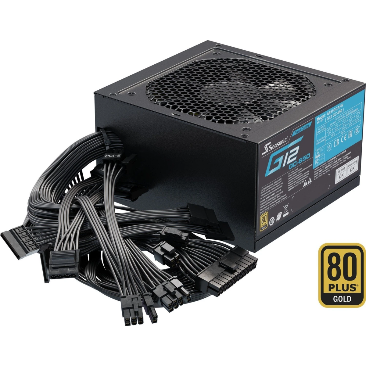 Alimentation électrique 650W Seasonic G12 GC-650 - G12-GC-650 - photo 4