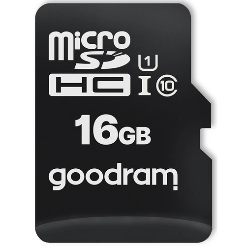 Carte mémoire 16GB MicroSD GOODRAM M1A4 All in One + SD adapter (M1A4-0160R12)