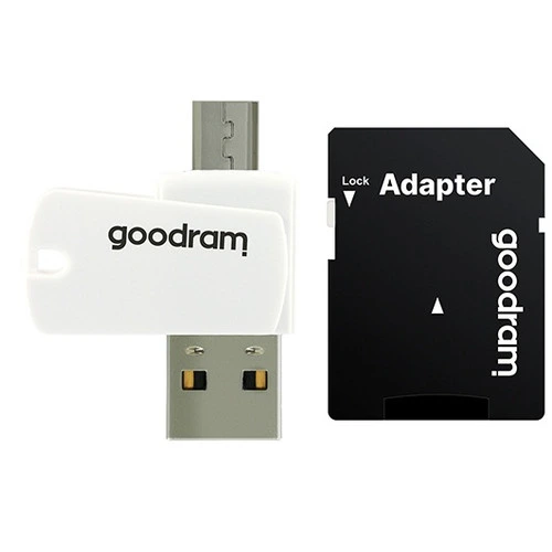Carte mémoire 16GB MicroSD GOODRAM M1A4 All in One + SD adapter (M1A4-0160R12) - photo 2