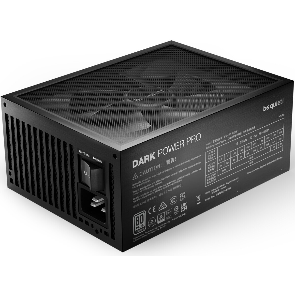 Alimentation électrique 1600W Be Quiet Dark Power Pro 13 - BN332 - photo 2
