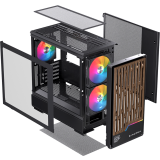 Boîtier EINAREX Pulse PM400 RGB Black (EXCS-PM-400R-B)