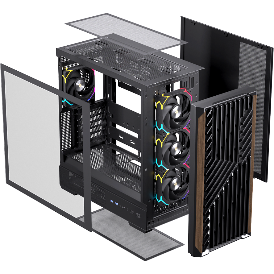 Boîtier EINAREX Pulse P800 RGB Black - EXCS-PL-800R-B - photo 8