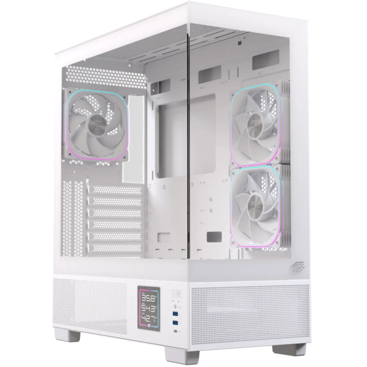 Boîtier EINAREX Prisma S501D RGB White - EXCS-PR-51DR-W