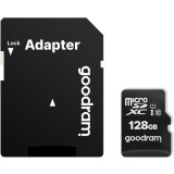 Carte mémoire 128GB MicroSD GOODRAM M1AA + SD adapter (M1AA-1280R12)