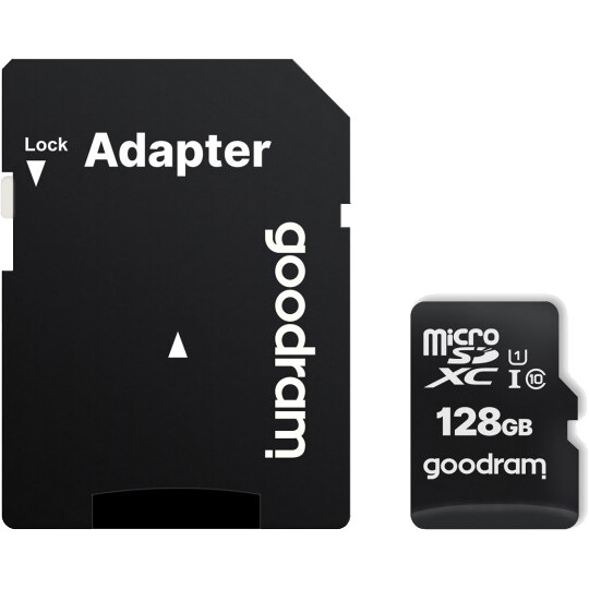 Carte mémoire 128GB MicroSD GOODRAM M1AA + SD adapter (M1AA-1280R12)