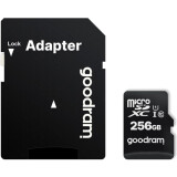Carte mémoire 256GB MicroSD GOODRAM M1AA + SD adapter (M1AA-2560R12)