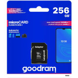 Carte mémoire 256GB MicroSD GOODRAM M1AA + SD adapter (M1AA-2560R12)