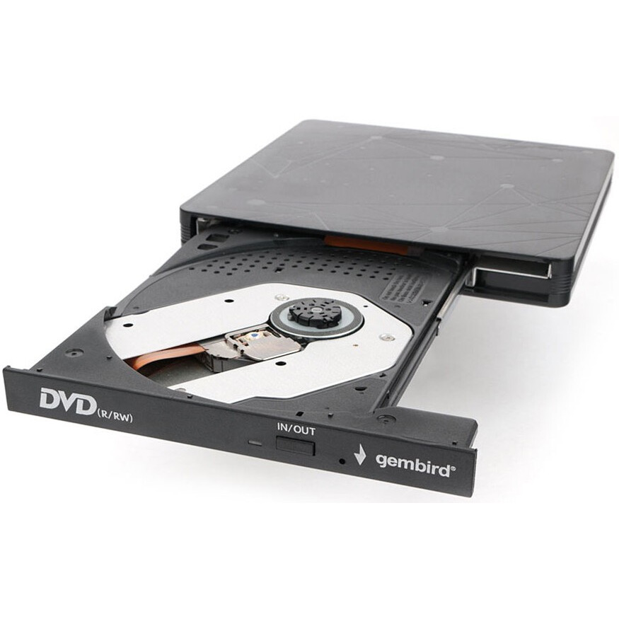 External optical drive Gembird DVD-USB-03 Black - foto 2