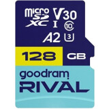 Carte mémoire 128GB MicroSD GOODRAM RIVAL M2AA + SD adapter (GGSM2AA-1280R12)