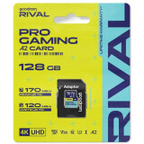 Carte mémoire 128GB MicroSD GOODRAM RIVAL M2AA + SD adapter (GGSM2AA-1280R12)