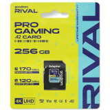 Carte mémoire 256GB MicroSD GOODRAM RIVAL M2AA + SD adapter (GGSM2AA-2560R12)