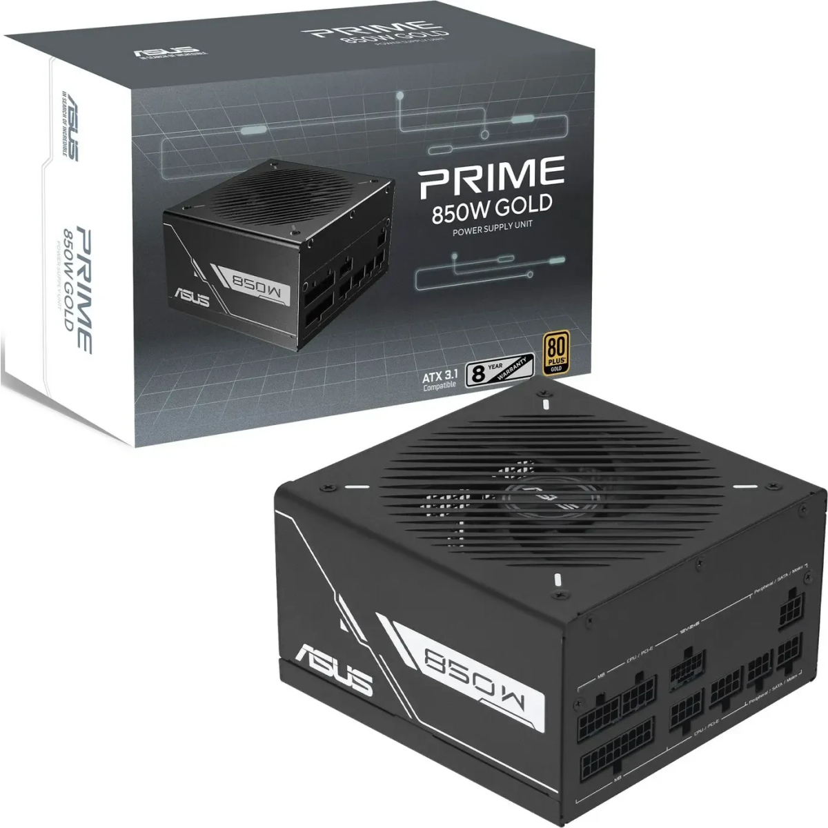 Power Supply 850W ASUS Prime Gold Black Edition (PRIME-850G) - 90YE00U2-B0NA00 - photo 12