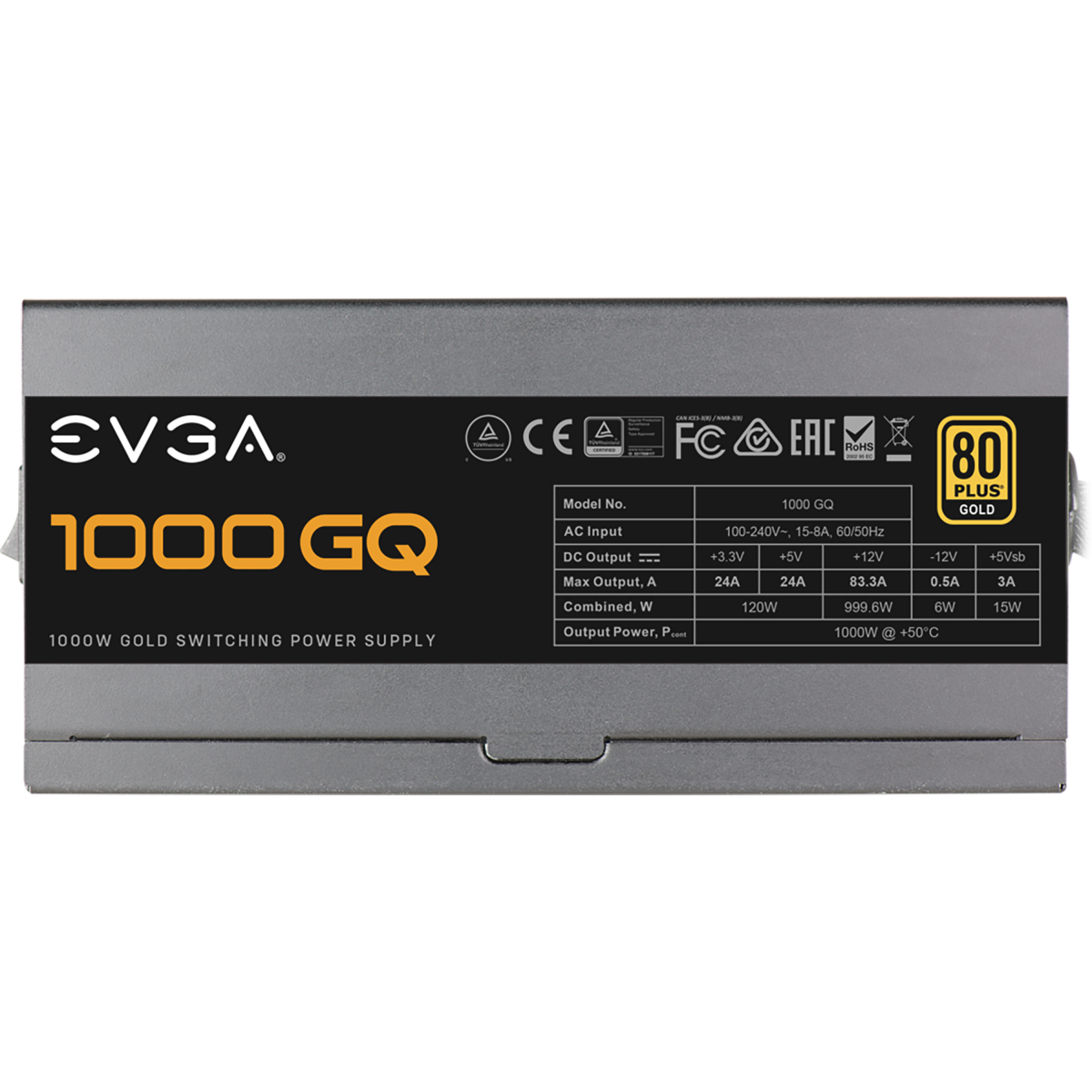 Power Supply 1000W EVGA GQ (210-GQ-1000-V2) - photo 3