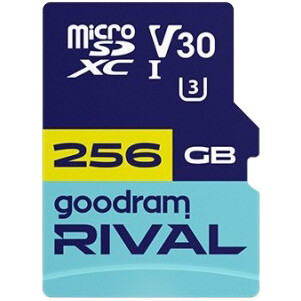 Carte mémoire 256GB MicroSD GOODRAM RIVAL M3AA + SD adapter (GGSM3AA-2560R12)