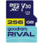 Carte mémoire 256GB MicroSD GOODRAM RIVAL M3AA + SD adapter (GGSM3AA-2560R12)