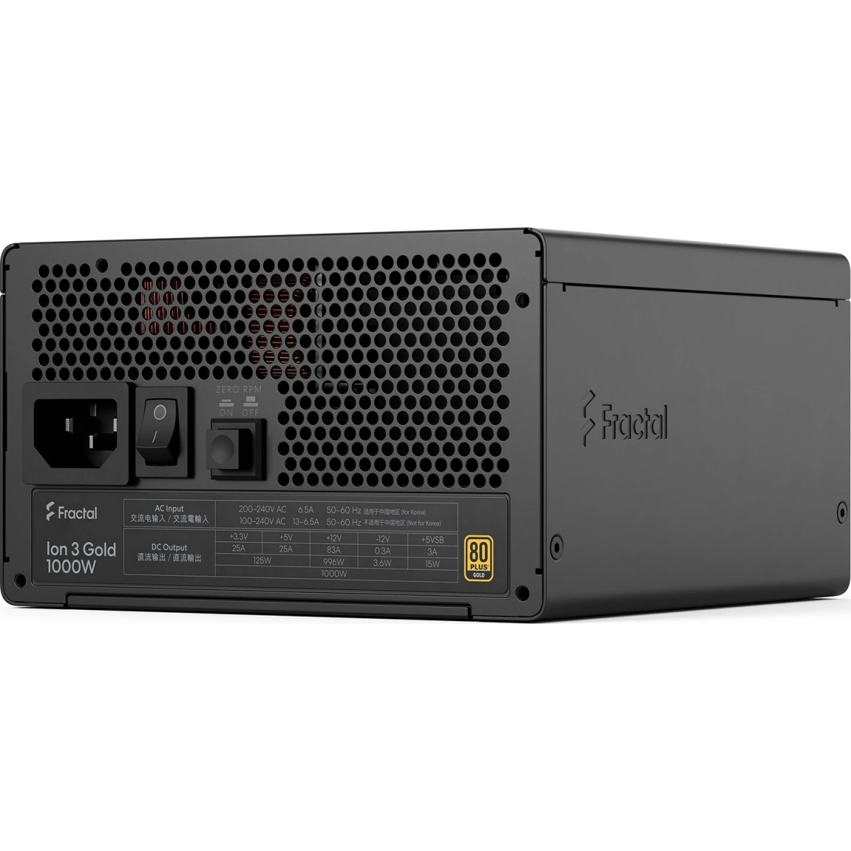 Alimentation électrique 1000W Fractal Design Ion 3 Gold Black - FD-P-IA3G-100-EU - photo 13