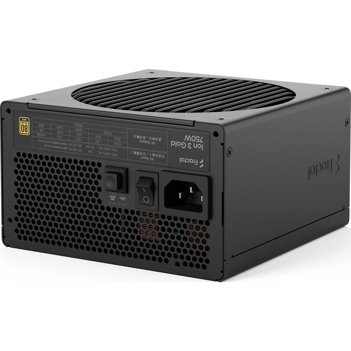 Alimentation électrique 750W Fractal Design Ion 3 Gold Black - FD-P-IA3G-750-EU - photo 3