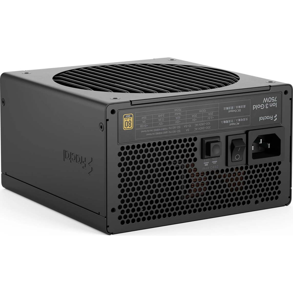 Alimentation électrique 750W Fractal Design Ion 3 Gold Black - FD-P-IA3G-750-EU - photo 9