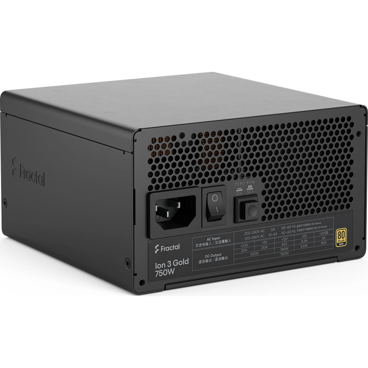 Alimentation électrique 750W Fractal Design Ion 3 Gold Black - FD-P-IA3G-750-EU - photo 11