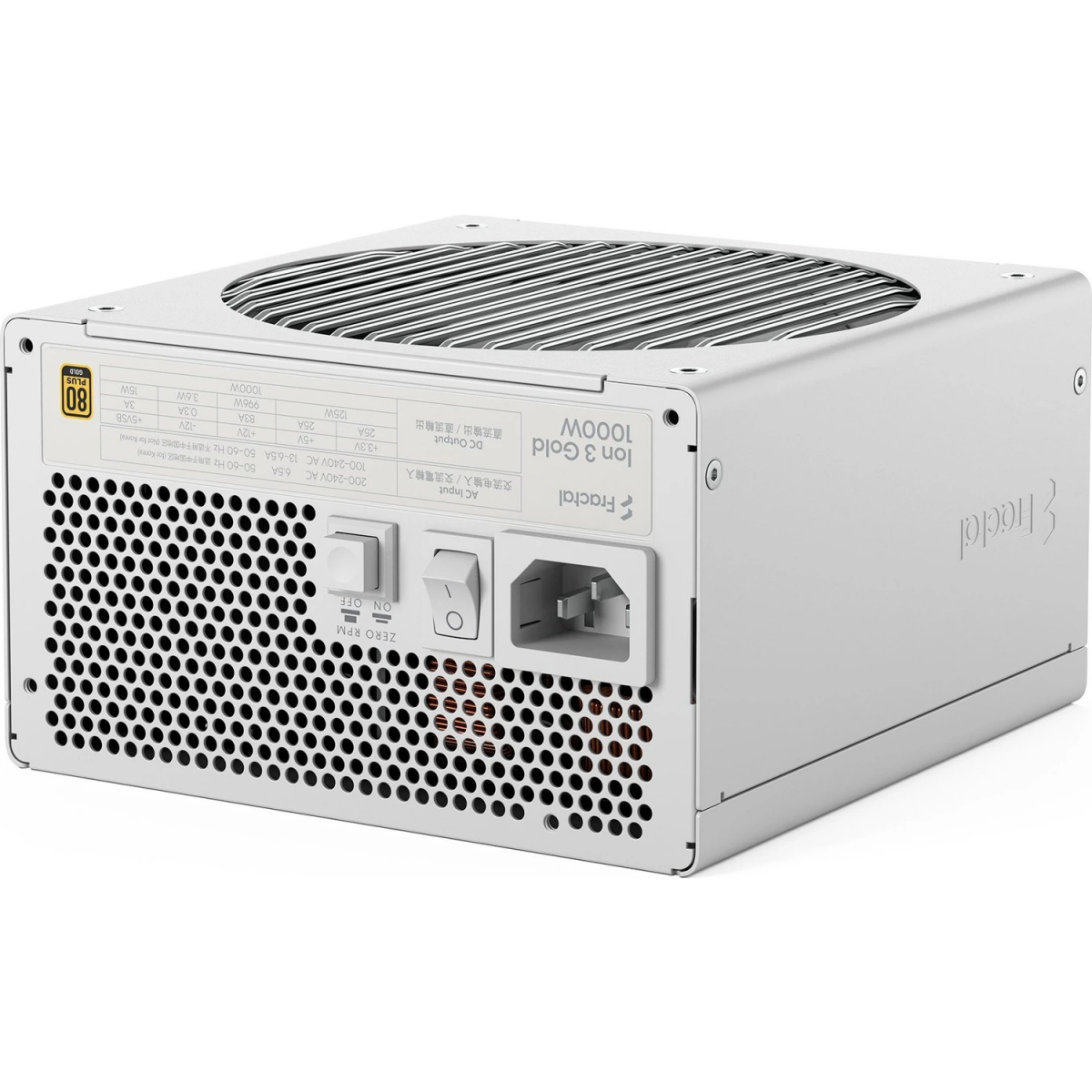 Power Supply 1000W Fractal Design Ion 3 Gold White - FD-P-IA3G-101-EU-WT - photo 2