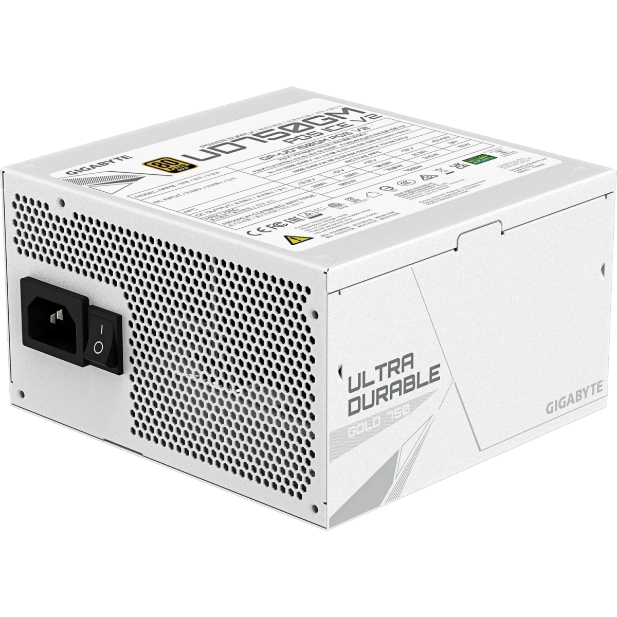 Alimentation électrique 750W Gigabyte GP-UD750GM PG5 V2 ICE - GP-UD750GM PG5 ICE - photo 4